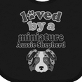 thumbnail image 4 of Inktastic Miniature Australian Shepherd Mini Aussie Boys or Girls Baby Bib, 4 of 4