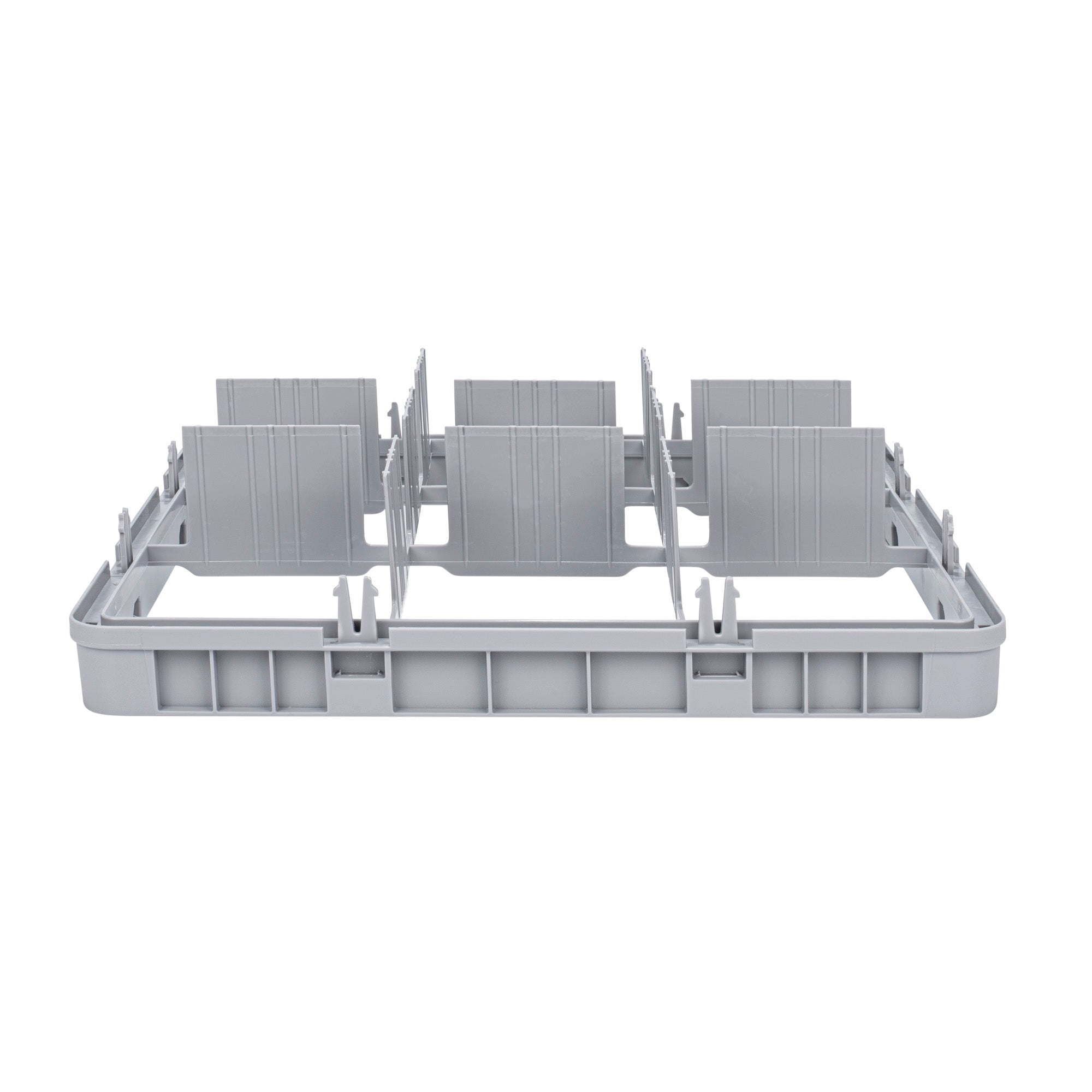 Clean Tek Professional Gray Full Drop Extender - 9 Compartments - 19 3/4" x 19 3/4" x 4 3/4" - 1 count box