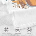 thumbnail image 5 of Yayeee 100% Cotton Hand Towels for Bathroom 16" x 28" Soft Absorbent Kitchen Towel, Autumn Day with Cocoa Pattern, 5 of 7