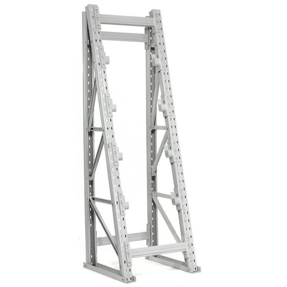 Reel Rack Starter Unit, Steel, Gray, 24"W x 24"D x 96"H