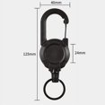 thumbnail image 3 of 2023 Nuevo llavero táctico Luya de cuerda de alambre retráctil automático para exteriores - Llaveros con mosquetón de alta resistencia, soporte para insignia de mosquetón multiherramienta antirro, 3 of 4