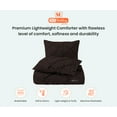thumbnail image 3 of SGI Microfiber Comforter Set Oversized /Palatial King Size Chocolate Pinch 3 Piece, 3 of 5