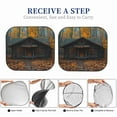 thumbnail image 5 of KLL Rustic Cabin Autumn Forest Windshield Sun Shade 2-Piece Foldable Car Front Window Sunshade for Most Sedans SUV Truck- Medium, 5 of 5