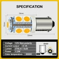 thumbnail image 3 of Ruiandsion BA9S 53 57 1895 64111 LED Light Bulb for Car 12V Warm White,Car Interior Dome Map License Plate Glove Box Light etc, Pack of 10pcs, 3 of 8