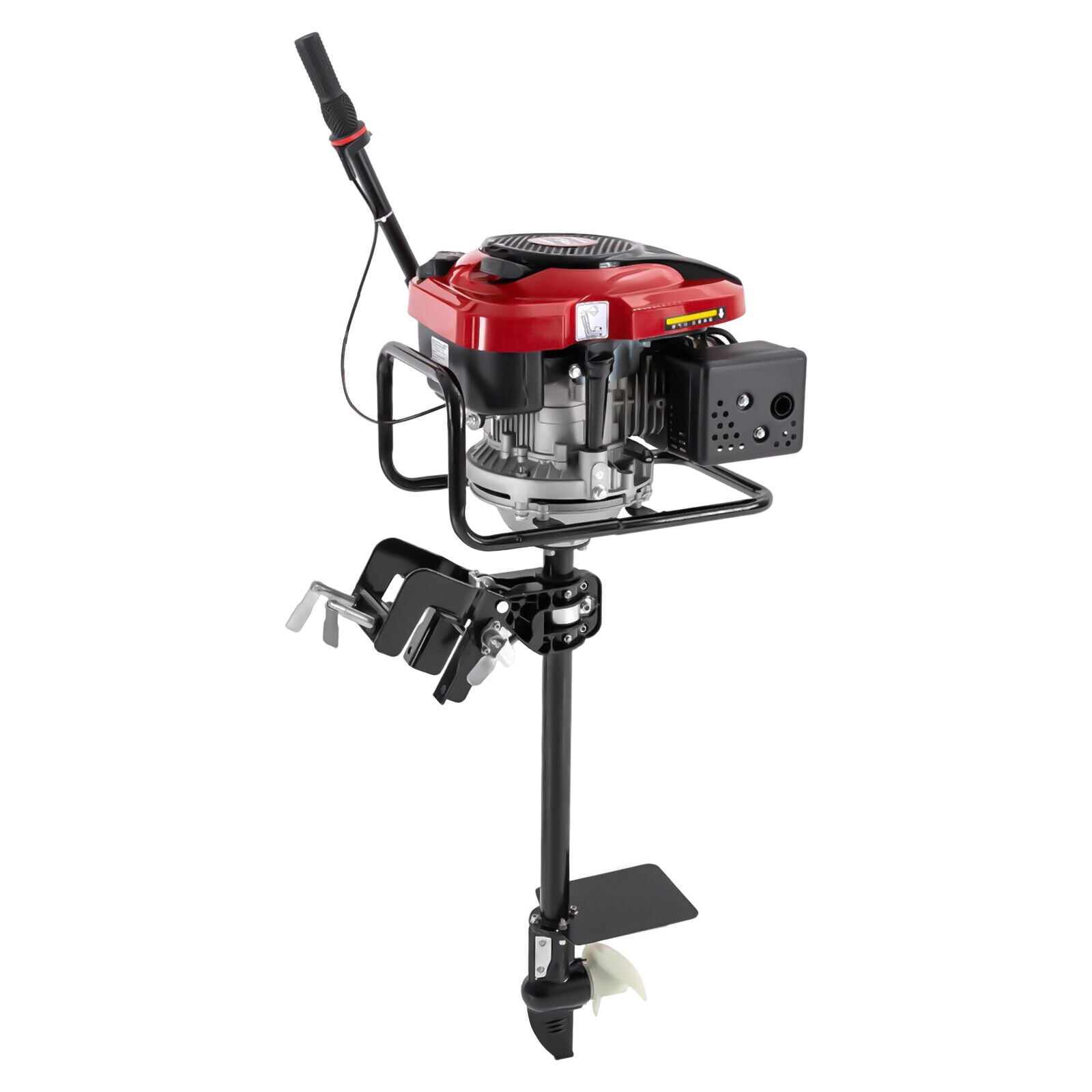 Hangkai 8 HP 4-Stroke Outboard Boat Motor with Air-Cooled TCI 196cc Gasoline