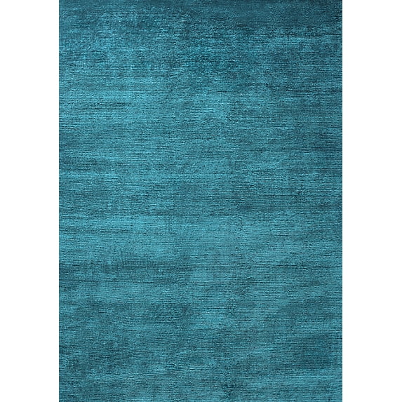 Ahgly Company Indoor Rectangle Oriental Light Blue Industrial Area Rugs, 3' x 5'