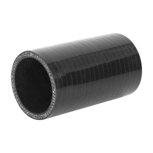 Unique Bargains 50mm ID Car Black High Performance Straight Silicone Hose Coupler Intercooler Tube