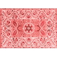 thumbnail image 1 of Ahgly Company Machine Washable Indoor Rectangle Abstract Red Modern Area Rugs, 4' x 6', 1 of 4