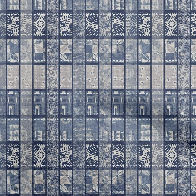 oneOone Cotton Cambric Blue Fabric Aaian Batik Sewing Craft Projects Fabric Prints By Yard 42 Inch Wide