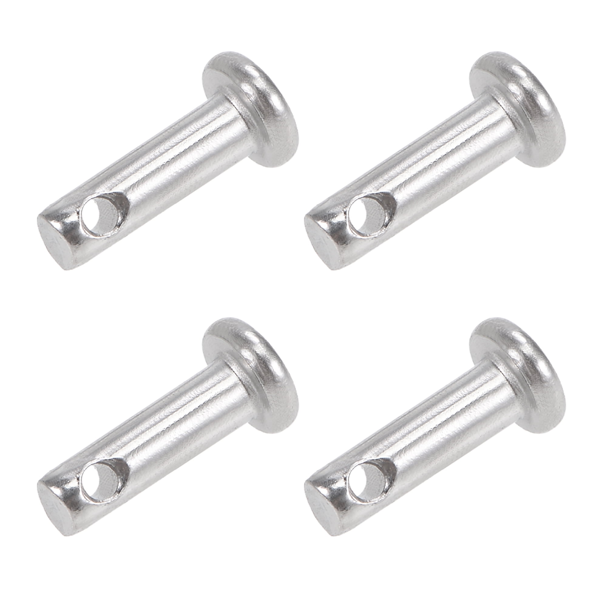 Single Hole Clevis Pins 3mm x 10mm Flat Head 304 Stainless Steel Link