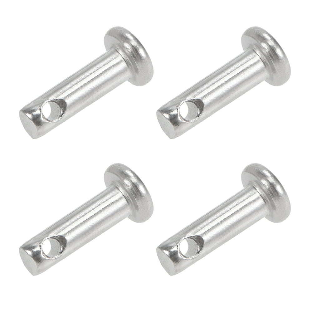 Single Hole Clevis Pins 3mm x 10mm Flat Head 304 Stainless Steel Link