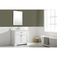 thumbnail image 4 of Milano 36" Single Sink Bathroom Vanity Set in White with Carrara Marble and Sink, 4 of 13