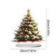 thumbnail image 2 of Elainilye Christmas Standee Plastic Printed with Christmas Tree and Carousel for Desktop Home Decoration Holiday Gift, 2 of 6
