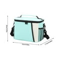 thumbnail image 2 of Large Capacity Crossbody Lunch Bag, Insulated Picnic Bag, Color Blocked Lunch Box Bag, Durable Fabric, Adjustable Strap, Stylish Design, for Work and School, Keeps Food Fresh, Lunch Tote, UKHBMC, 2 of 8
