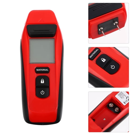 TABLZONE Professional Red Moisture Analyzer for Carpets - Accurate Moisture Meter Tool, 1 Set for Home and Industrial Use