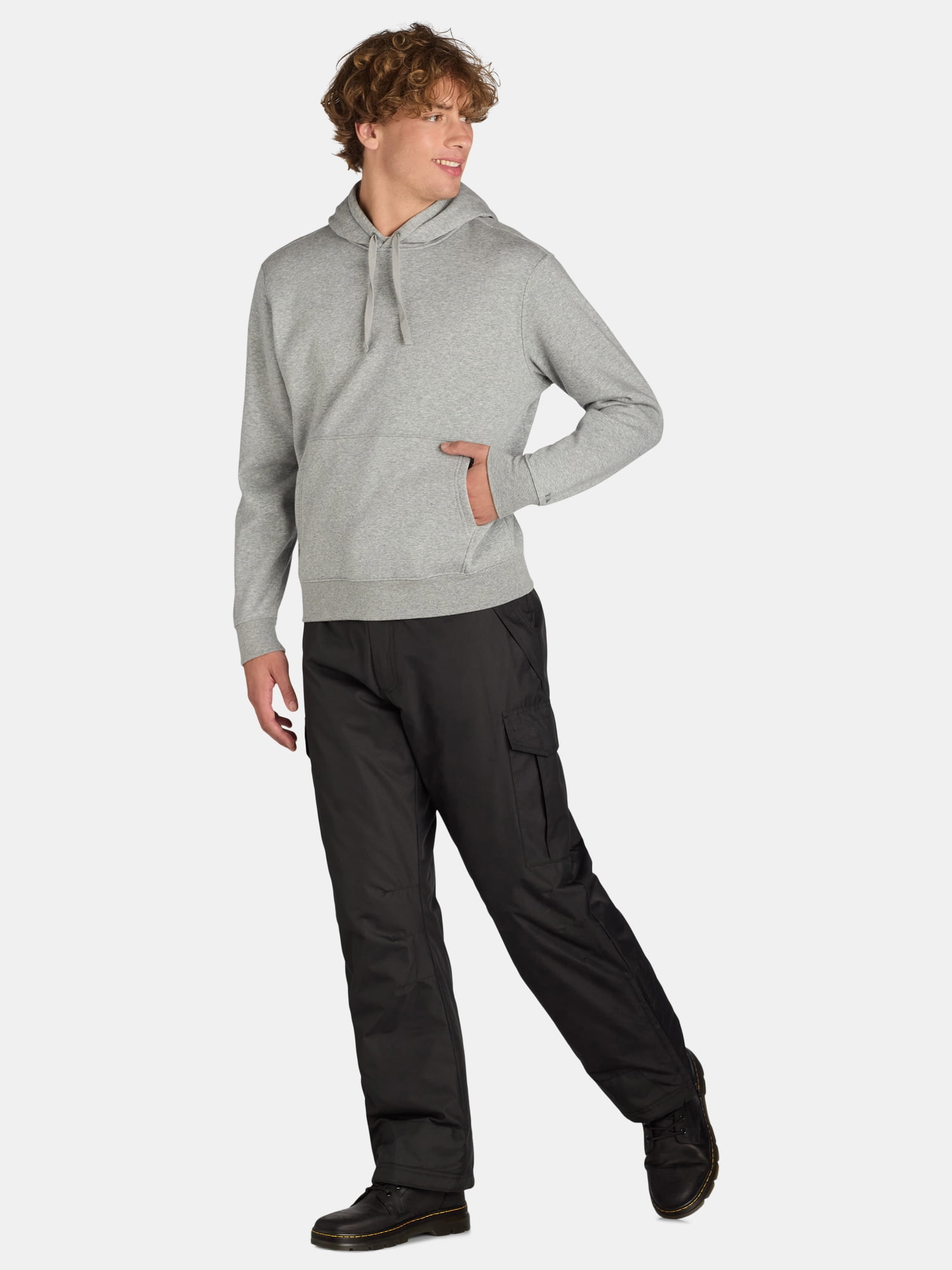 Ozark Trail Men's Cargo Pocket Ski Pants, Sizes S-3XL