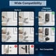 thumbnail image 3 of Cerradura de puerta de entrada sin llave con juego de manija, cerraduras de puerta para puerta delantera, cerradura de puerta con teclado con manija, perilla de puerta inteligente, cerradura automátic, 3 of 5