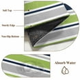 thumbnail image 6 of Round Area Rug 3.3 Ft, Green Gray Striped Washable Non-Slip Circle Carpet for Living Room/Bedroom, Farmhouse Stripes Modern Abstract Art Low-Profile Small Kitchen Mats Collection Rugs for Indoor, 6 of 8