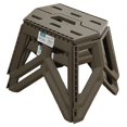 thumbnail image 2 of Colaxi 2 Pieces Folding Stools Camping Stool for Outdoor Indoor Backpacking Fishing Gray, 2 of 8