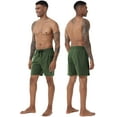 thumbnail image 6 of Taigaofy Mens Swim Trunks Short Quick Dry Sports Shorts with Mesh Lining and Zipper Pockets Armygreen 34, 6 of 7