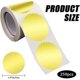 thumbnail image 2 of Gold Envelope Seals Stickers 250Pcs 2" Round Blank Certificate Labels with Serrated Edge, 2 of 5