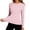Pink, variant on Fengactive Womens Athletic Top Sun Protection Diagonal Seam Fitted Long Sleeve Workout Shirt