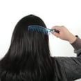 thumbnail image 5 of Unique Bargains 1 Pc Durable S-Shaped Wide-Tooth Straightening Comb Blue ABS, 5 of 6