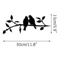 thumbnail image 3 of Silueta de acero de pájaro de metal, decoración de pájaros de rama de acero, arte de figura de metal, decoración de arte de árbol, para decoraciones de patio de jardín al aire libre (C), 3 of 3