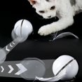 thumbnail image 1 of AMERTEER Smart Interactive Cat Toy Ball  Automatic Rolling Pet Toy  Batteries Operated Auto on Kitty Toy with Bell and Built-in LED Red Light for Indoor Cats, 1 of 6