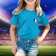 thumbnail image 2 of TZEWGL T-Shirts For Kid Sport Prints Short Sleeve Round Neck Basic Blouse For Newborns size 3-4T, 2 of 5