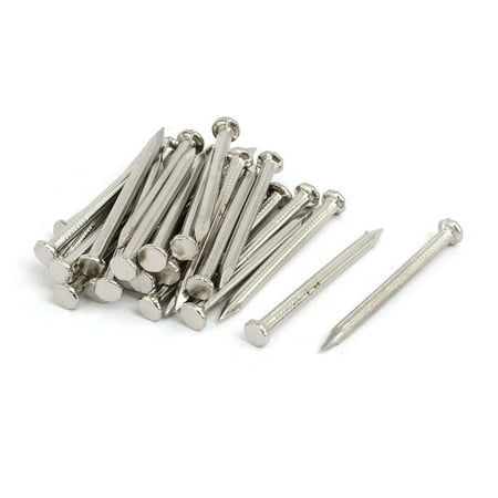 3mm x 40mm Fiber Concrete Cement Wall Point Tip Nails Silver Tone