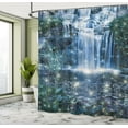 thumbnail image 5 of Ambesonne Waterfall Shower Curtain, Magic Cascade, 69"Wx75"L, Grey Green, 5 of 5