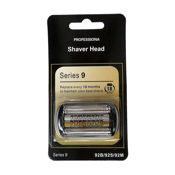 Tête de Rasoir Pièce de Rechange 94M, Compatible avec les Rasoirs Électriques Series 9 Pro et Series 9 Braun, Argent