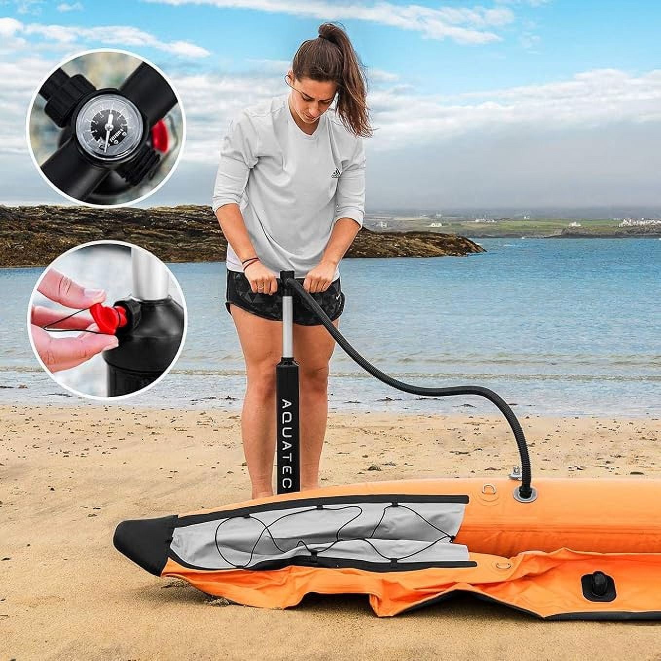 AQUATEC Inflatable Kayaks – Professional & Intermediate Options, Single or Tandem (Double) Seats - Complete with Seats, Paddles, & Accessories – Ideal for Adventure Enthusiasts