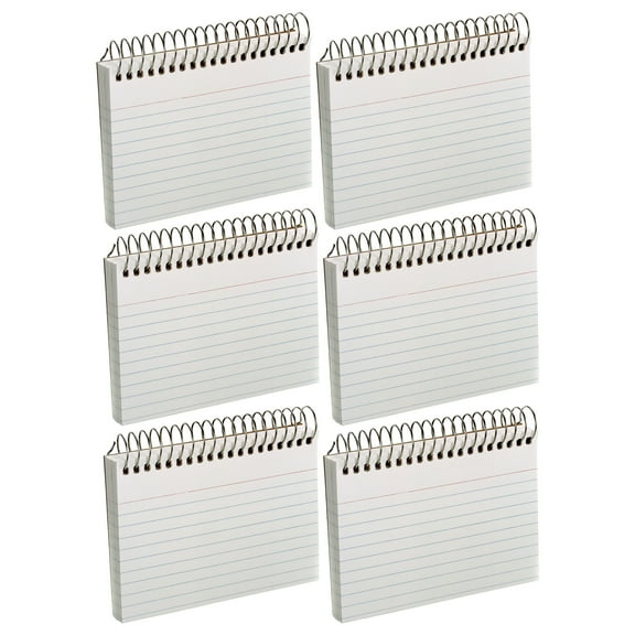 Oxford Spiral Index Cards, 3" x 5", White, Ruled, 50 Per Pack, 6 Packs