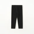 thumbnail image 2 of Aayomet Girls Leggings Cotton Full Length Stretchy Kids Pants Footless (Black,6-12 Months), 2 of 4