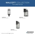 thumbnail image 6 of Walcott One-Light Textured Black Modern Farmhouse Outdoor Large Wall Lantern, 6 of 14