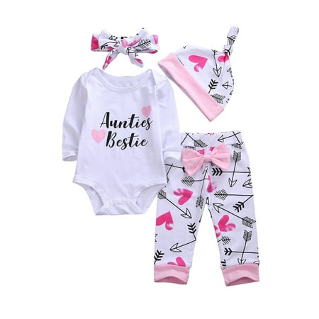 

Newborn Girls Clothes Baby Romper Outfit Pants Set Long Sleeve Toddler Infant Winter Clothing