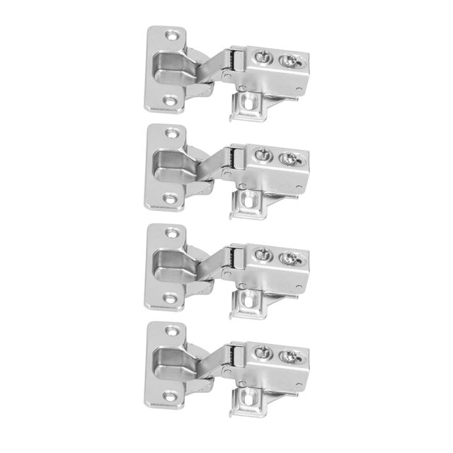 Bisagra para puerta de muebles ANGGREK hidráulica universal 4 juegos de herrajes con tornillos para armario para el hogar