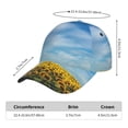 thumbnail image 5 of Goofa Blooming Sunflower Field Printed Baseball Cap for Men and Women - Adjustable Unisex Hat for Sports and Casual Wear,Sun protection Casual Outdoor Everyday Fashion Cap, 5 of 9