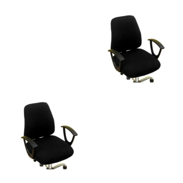 Transemion 1/2/3/5 2pcs/set Office Chair Cover For Professional And Polished Look Dustproof black 2PCS