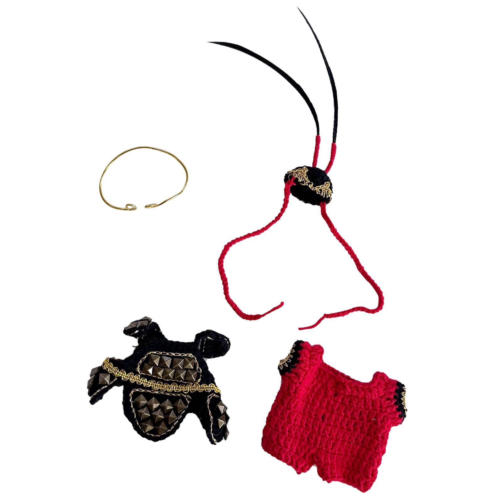 Ropa Para Muñecas De 30 A 45 Cm – Set Rosa Con Falda, Diadema, Bolso Y Calcetines | Ideal Para Vestir Y Combinar En Juegos De Rol