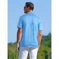 thumbnail image 2 of APTRO Mens Golf Shirt Hawaiian Polo Shirt Short Sleeve Dry Fit Performance Moisture Wicking Collared Polo Shirt Light Blue 050 3XL, 2 of 7