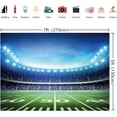 thumbnail image 5 of 2 Packs Football Field Photography Backdrop Football Field AuditoriumLight Themed Party Backdrop 5x3ft, 5 of 7