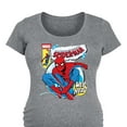 thumbnail image 3 of Marvel Your Friendly Neighborhood Spider-Man - Comic Book Cover - Maternity Scoop Neck Graphic T-Shirt, 3 of 5