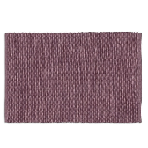 Set of 6 Plum Purple Rectangular Tonal Placemats 19"