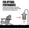 thumbnail image 6 of Fly Traps Outdoor - Mosquito & Flying Insect Killer for 1 Acre – Kills Mosquitoes, Flies, Gnats, Wasps - Bug Zapper Alternative - Black, 6 of 6
