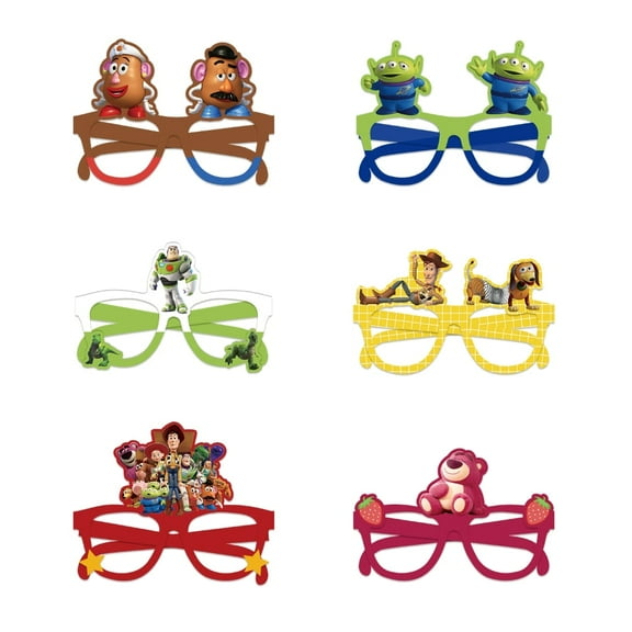 24PCS Toy Story Paper Party Glasses Birthday Party Decoration Supplies PhotoStudio Props Birthday Game Prop Gift.