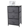 thumbnail image 1 of Canddidliike 3-Tier Fabric Drawer Dresser Chest, 3 Drawer Removable Fabric Bins, Small Standing Organizer - Gray, 1 of 10