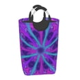 thumbnail image 6 of DouZhe 50L Rectangular Laundry Basket, Abstract Tie Dye Prints Waterproof Foldable Laundry Hamper with Aluminum Handles, 6 of 6
